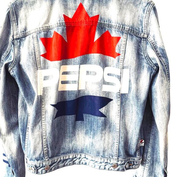 DSQUARED2: Men's Pepsi Logo "Dan" Denim Jacket - 48 - Picture 1 of 7